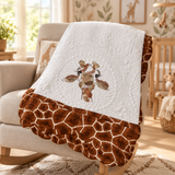 Jeffery Giraffe Crib Heirloom Quilt-Quilt-Auntie J's Designs