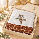 Jeffery Giraffe Crib Heirloom Quilt-Quilt-Auntie J's Designs